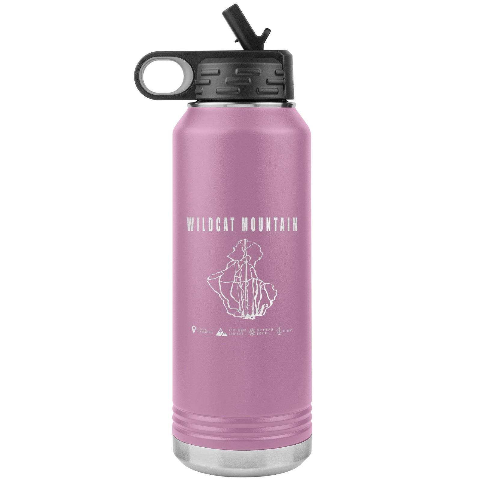 Wildcat Mountain, New Hampshire Ski Trail Map 32oz Water Bottle Tumbler