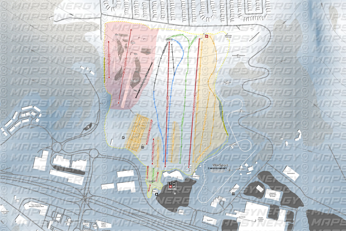 WinSport trail map