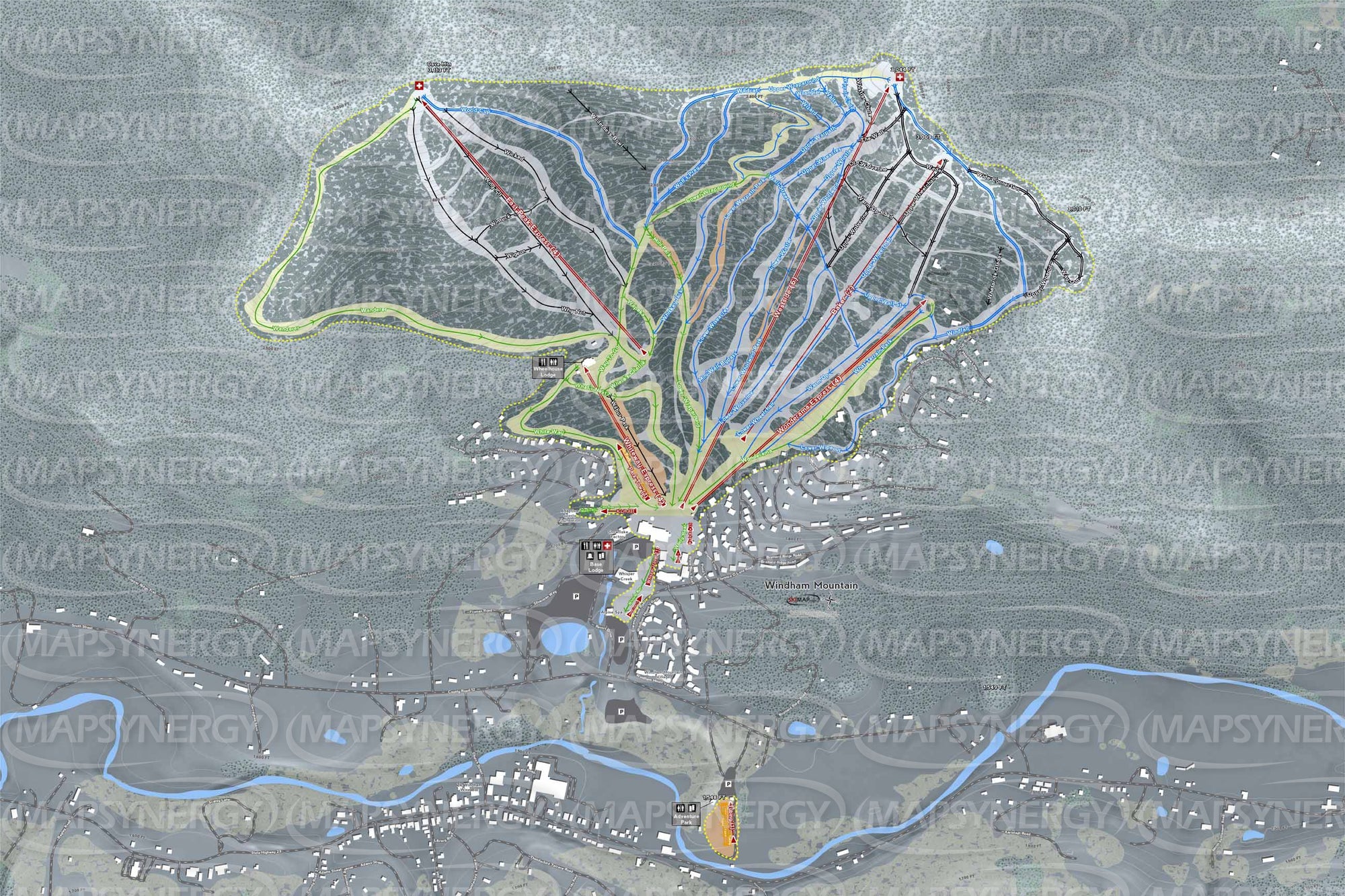 Windham Mountain trail map