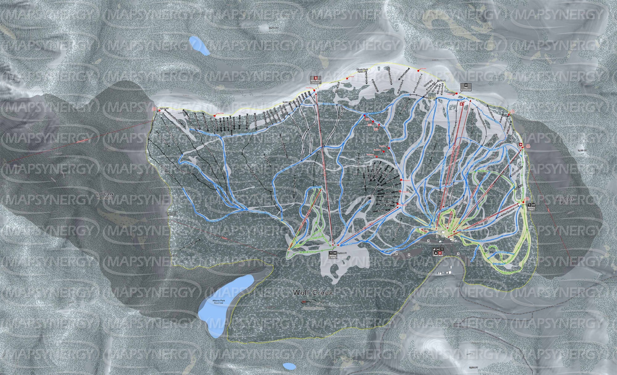 Wolf Creek trail map