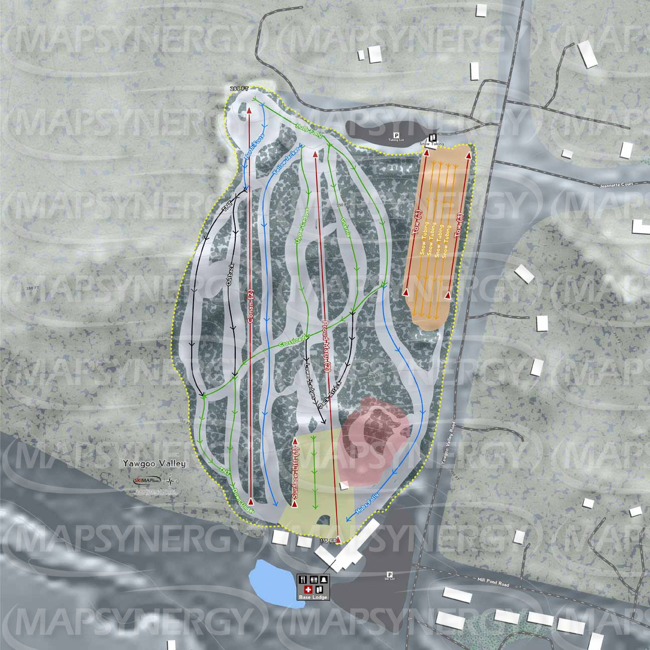 Yawgoo Valley trail map