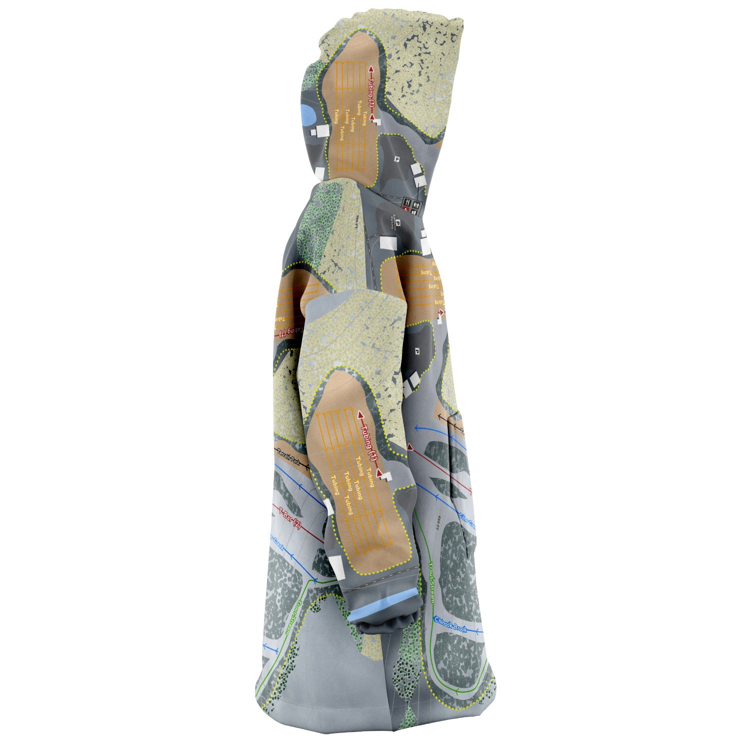 Kewaunee Winter Park, Wisconsin Ski Trail Map - Snug Hoodie