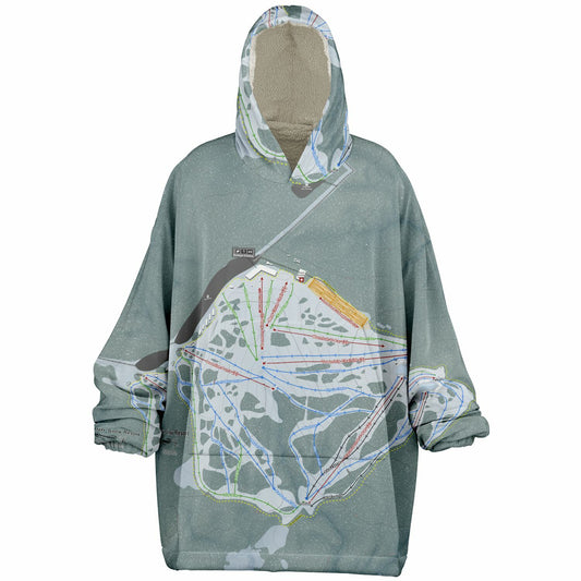 Selwyn Snow Resort, Australia Ski Trail Map - Snug Hoodie - Powderaddicts