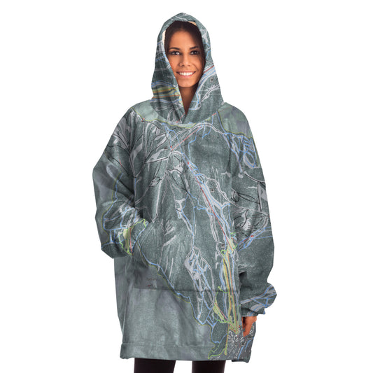 Panorama, British Columbia Ski Trail Map - Snug Hoodie - Powderaddicts