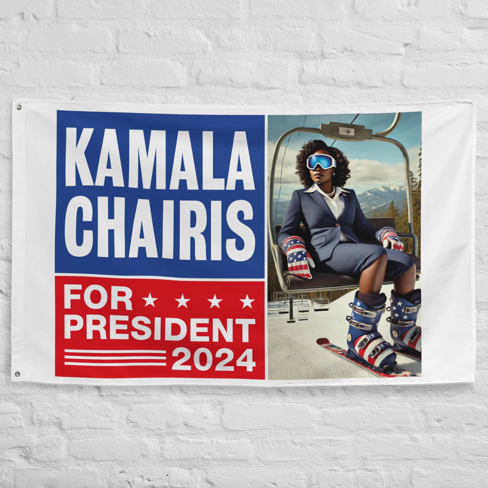 Kamala Chairis For President 2024 Flag