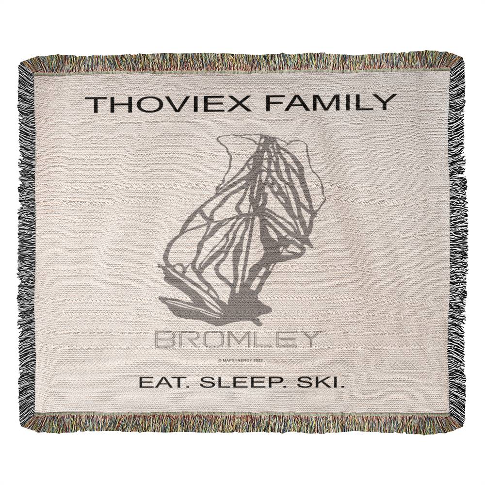 PERSONALIZED Bromley, Vermont WOVEN BLANKET