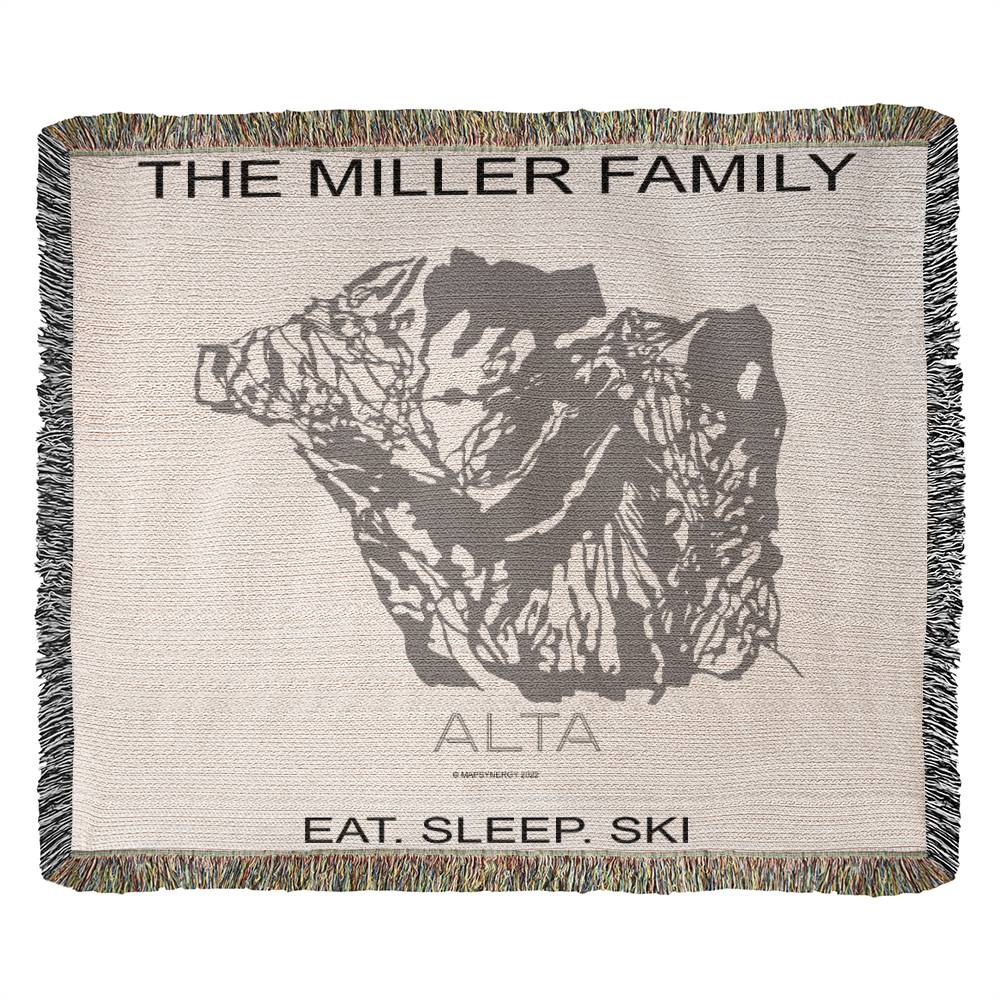 PERSONALIZED ALTA, UTAH WOVEN BLANKET - Powderaddicts