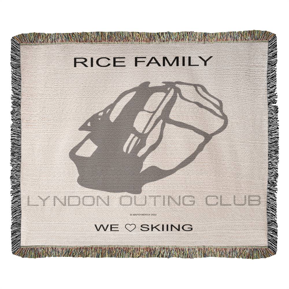 PERSONALIZED Lyndon Outing Club, Vermont WOVEN BLANKET