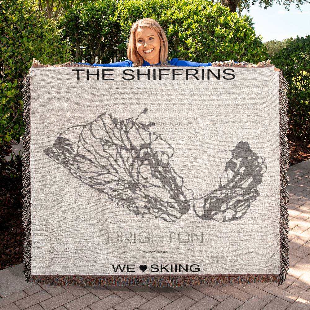 PERSONALIZED BRIGHTON, UTAH WOVEN BLANKET