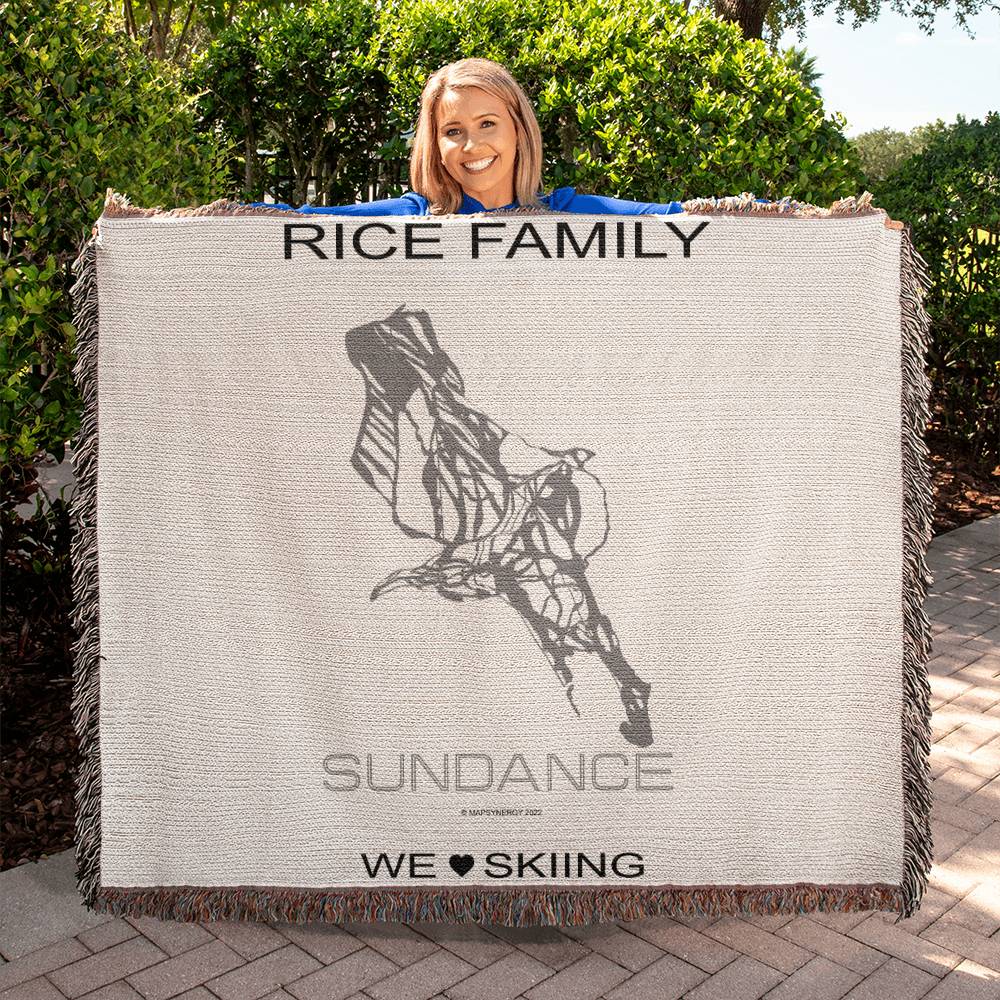 PERSONALIZED SUNDANCE, UTAH WOVEN BLANKET - Powderaddicts