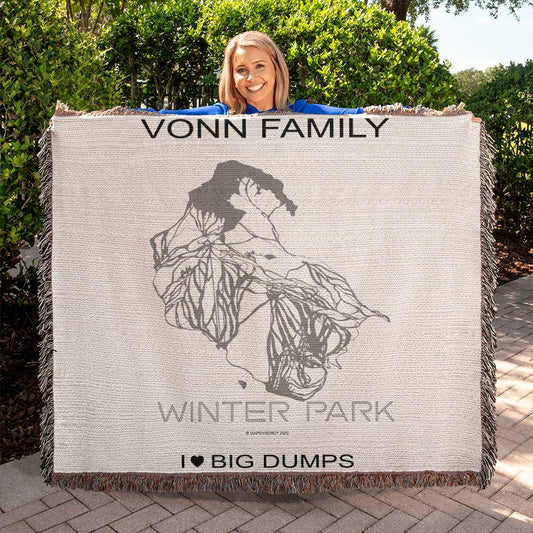 PERSONALIZED WINTER PARK, COLORADO WOVEN BLANKET - Powderaddicts