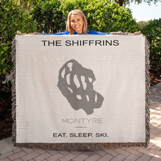 PERSONALIZED MCINTYRE, NEW HAMPSHIRE WOVEN BLANKET