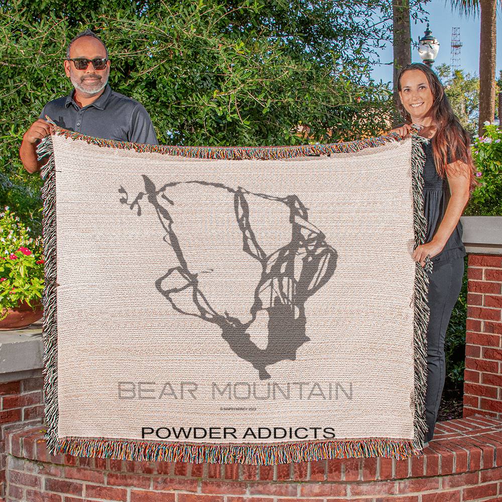 PERSONALIZED Bear Mountain, California WOVEN BLANKET