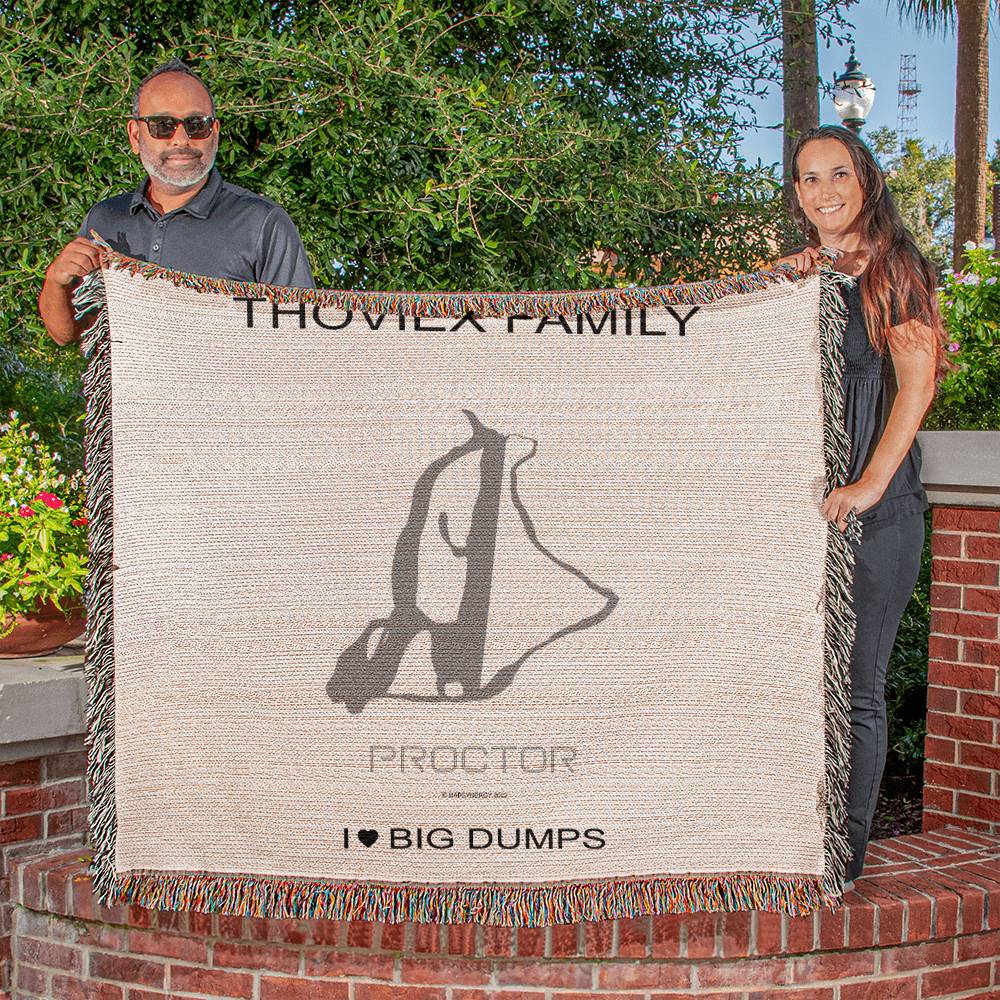 PERSONALIZED PROCTOR, NEW HAMPSHIRE WOVEN BLANKET