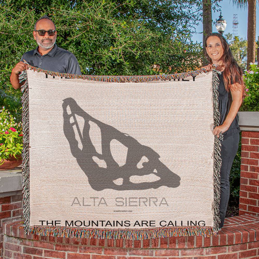 PERSONALIZED Alta Sierra, California WOVEN BLANKET