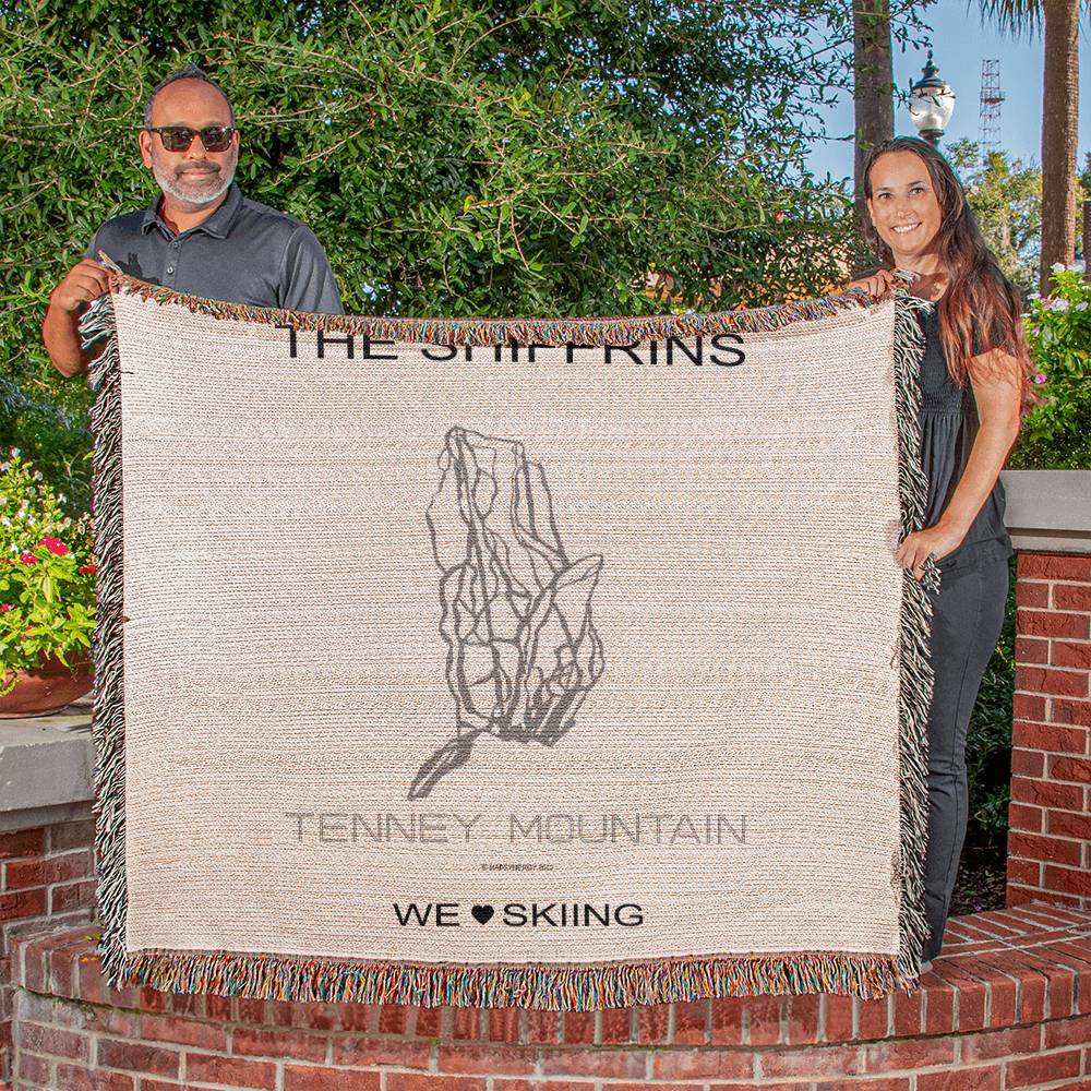PERSONALIZED TENNEY MOUNTAIN, NEW HAMPSHIRE WOVEN BLANKET
