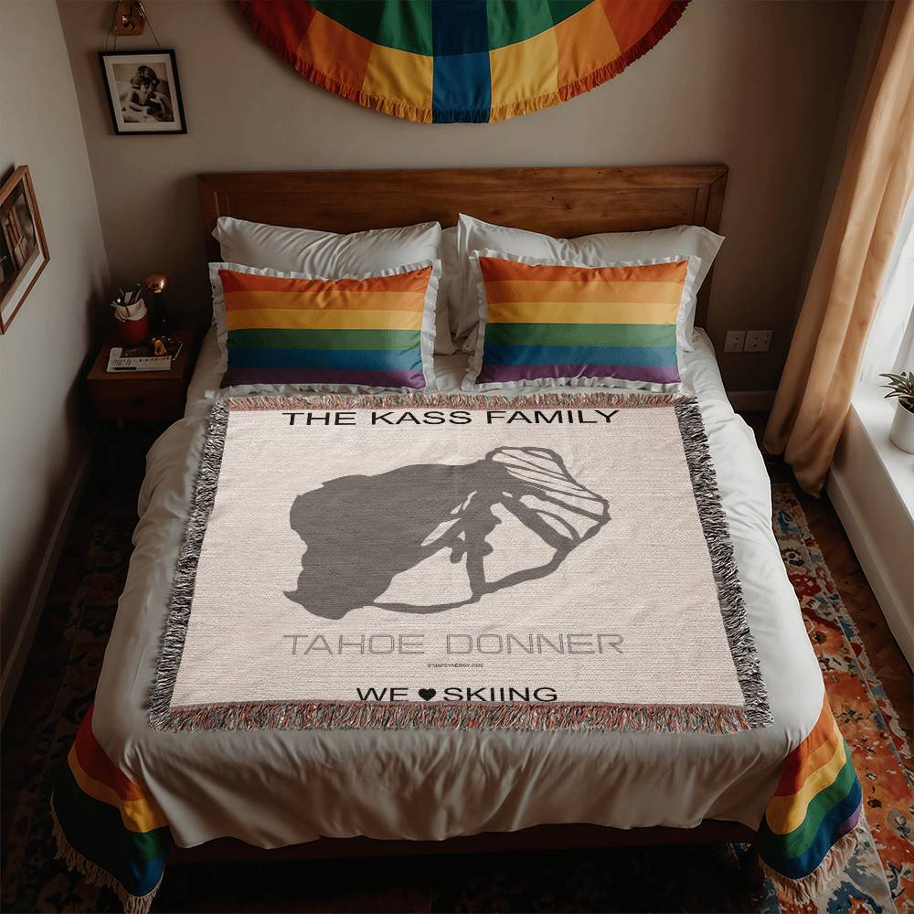 PERSONALIZED Tahoe Conner, California WOVEN BLANKET