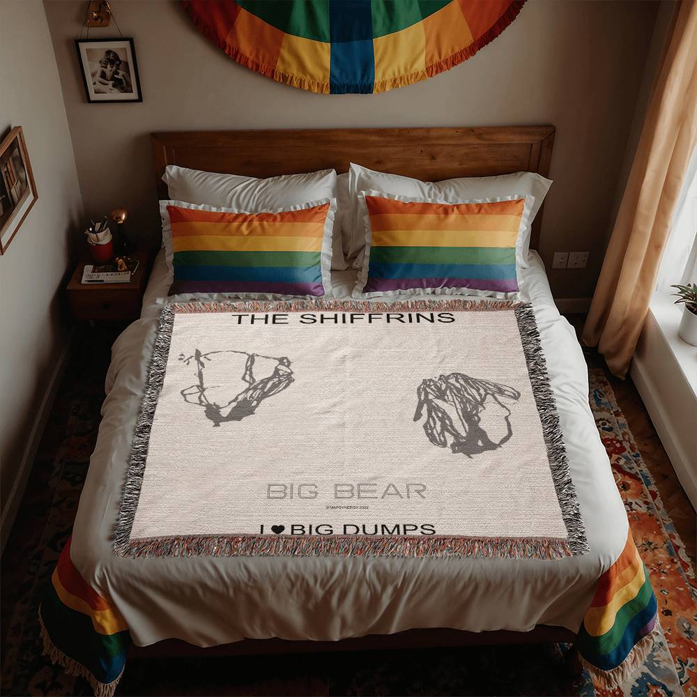 PERSONALIZED Big Bear, California WOVEN BLANKET
