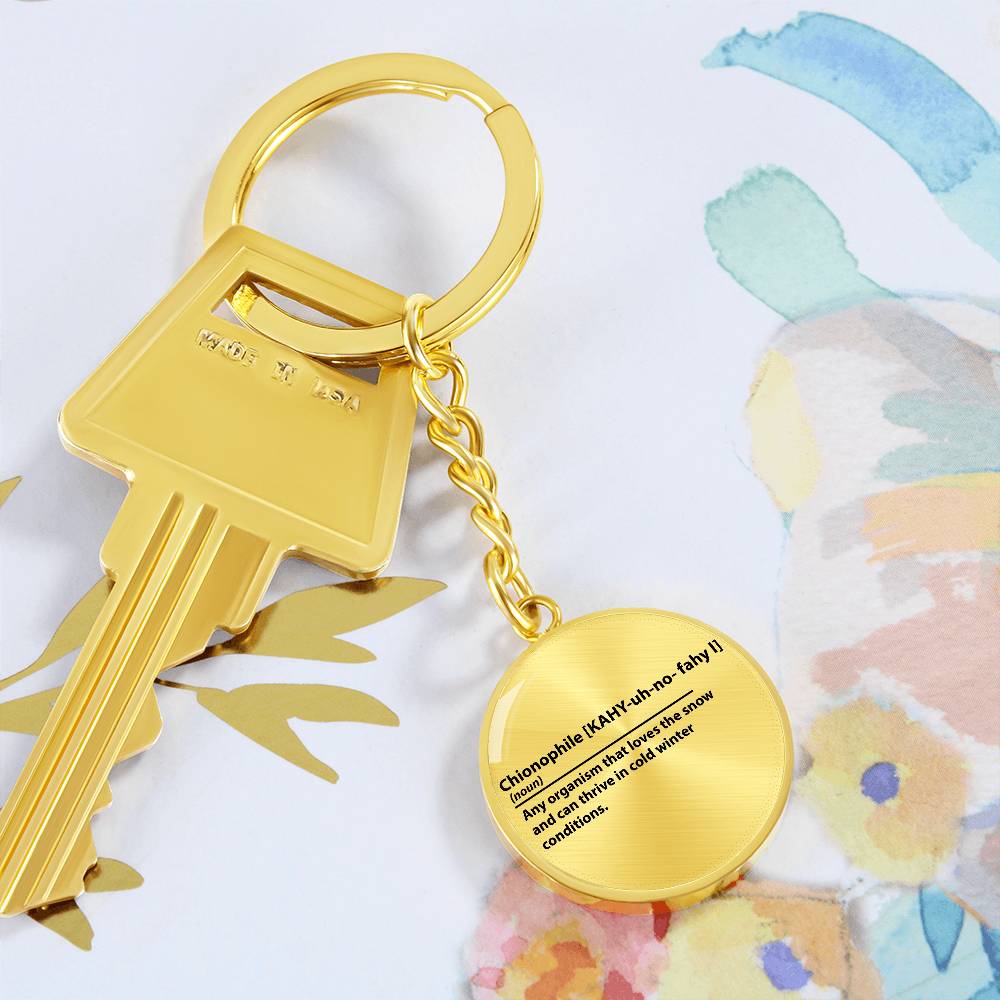 Chionophile Personalized Key Chain