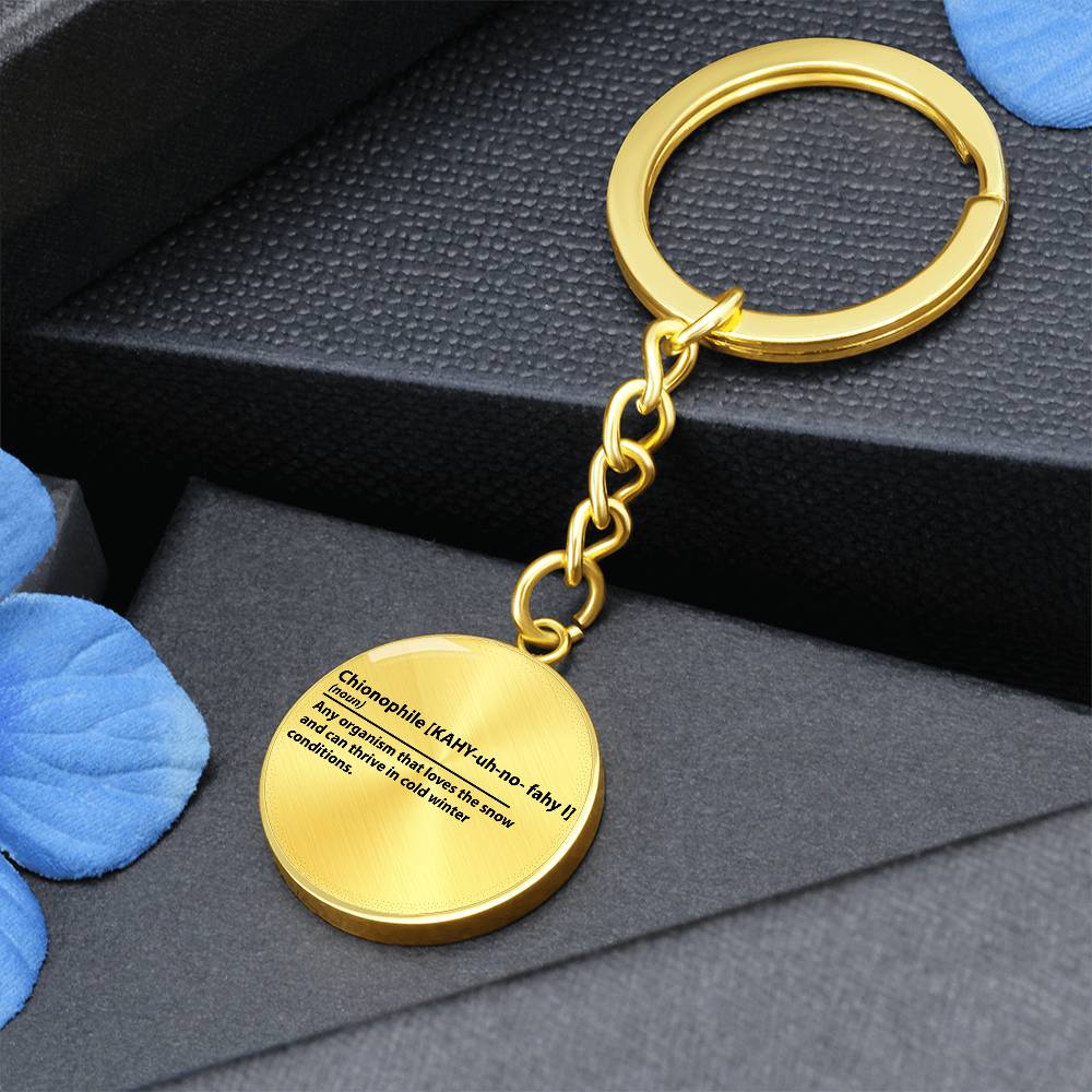 Chionophile Personalized Key Chain