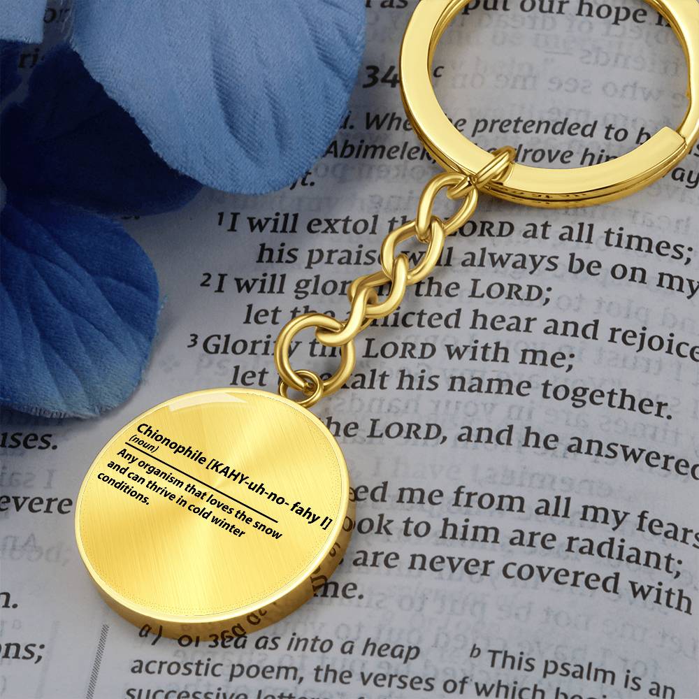 Chionophile Personalized Key Chain