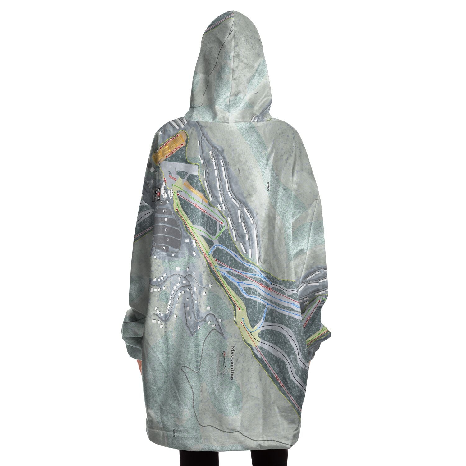 Massanutten, Virginia Ski Trail Map - Snug Hoodie