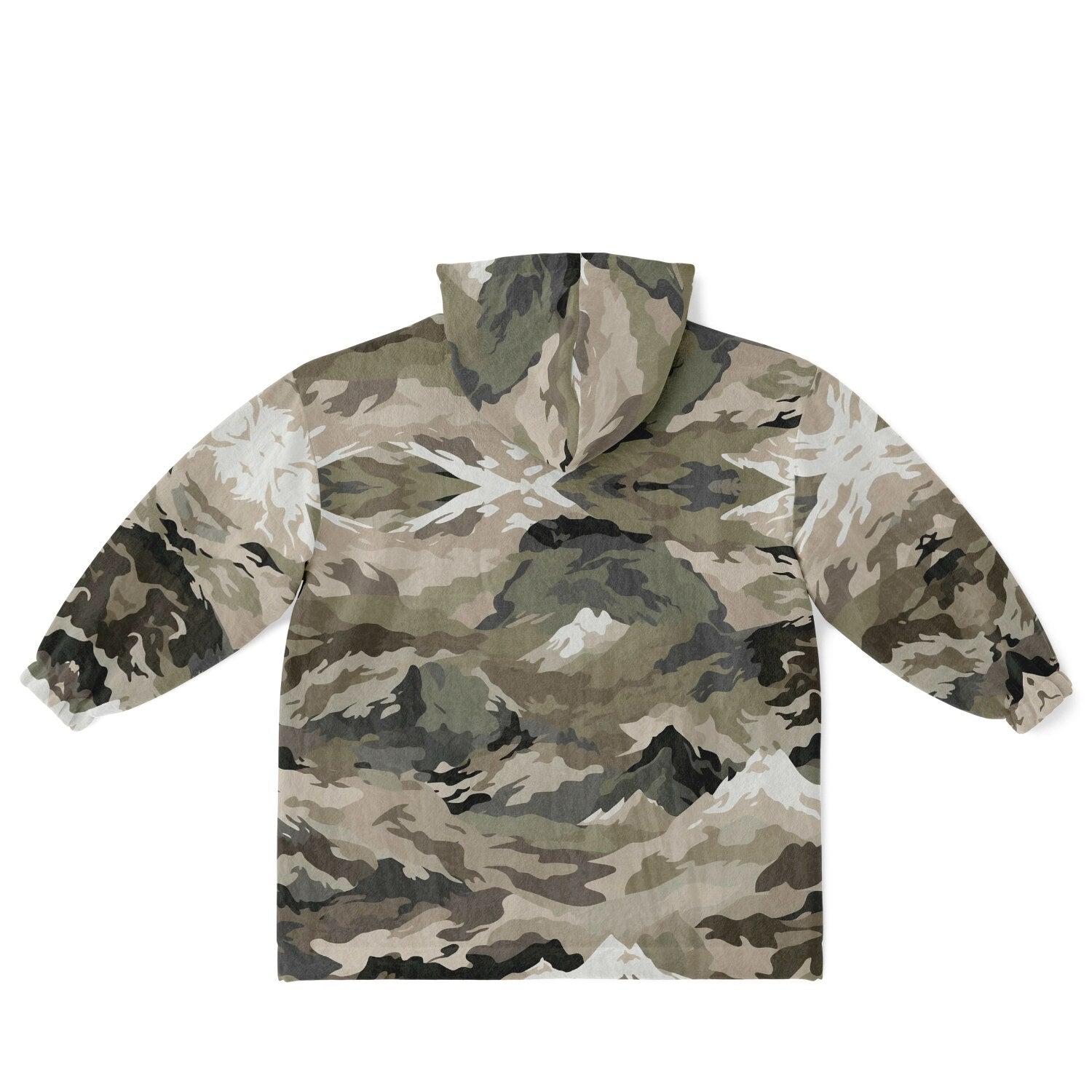 Powder Mountain, Utah Ski Resort Map Reversible Snug Hoodie