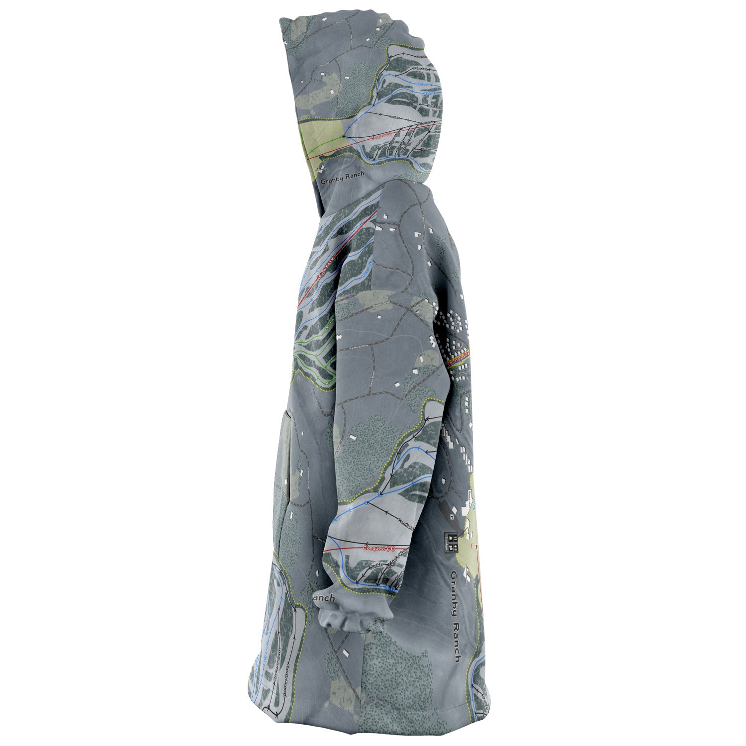 Granby Ranch, Colorado Ski Trail Map - Snug Hoodie