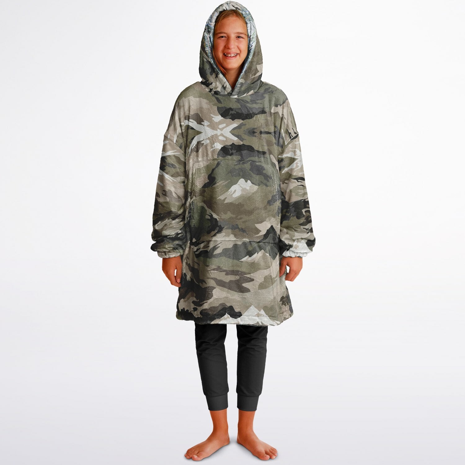 Powder Mountain, Utah Ski Resort Map Reversible Snug Hoodie