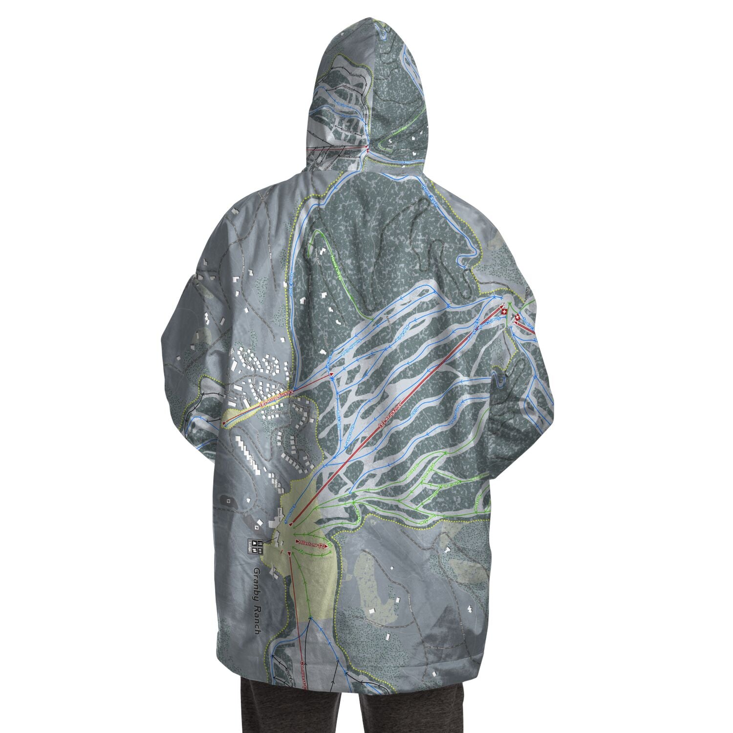 Granby Ranch, Colorado Ski Trail Map - Snug Hoodie