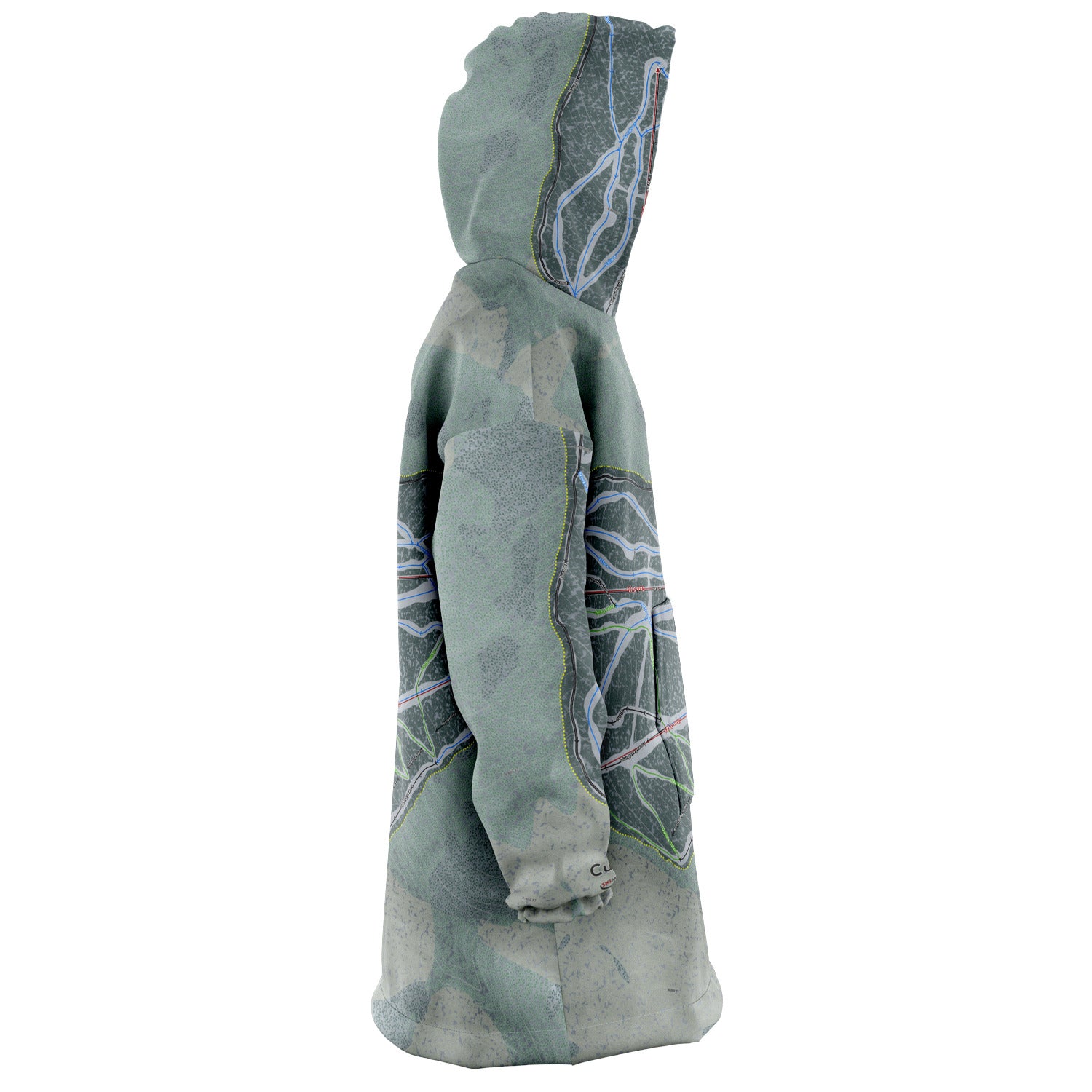 Cuchara, Colorado Ski Trail Map - Snug Hoodie