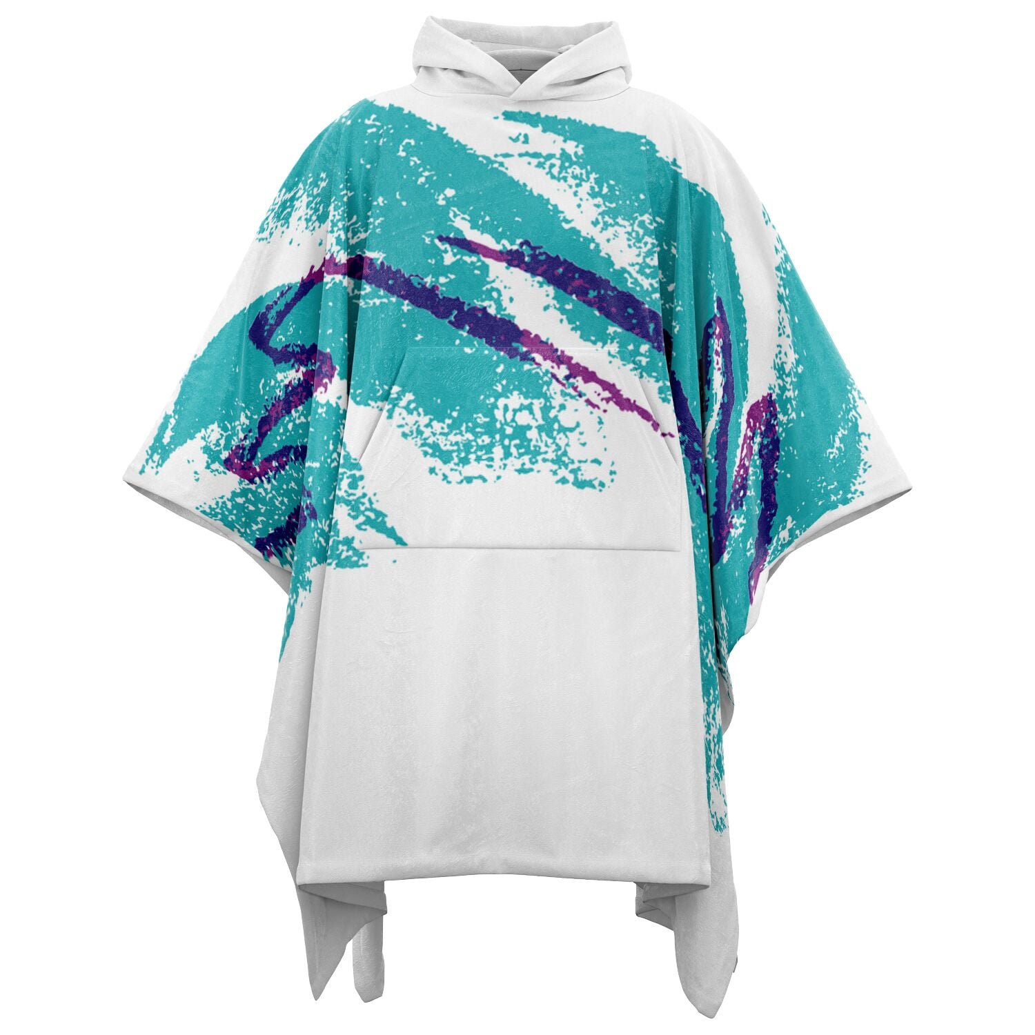 Solo Jazz Flannel Blanket Poncho - AOP