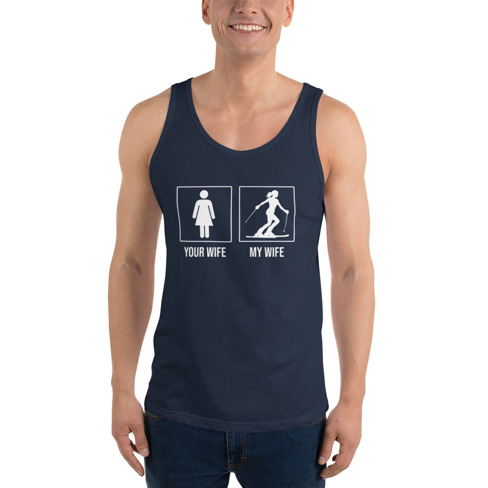 Your Wife/My Wife (Skiing) Men's Tank Top