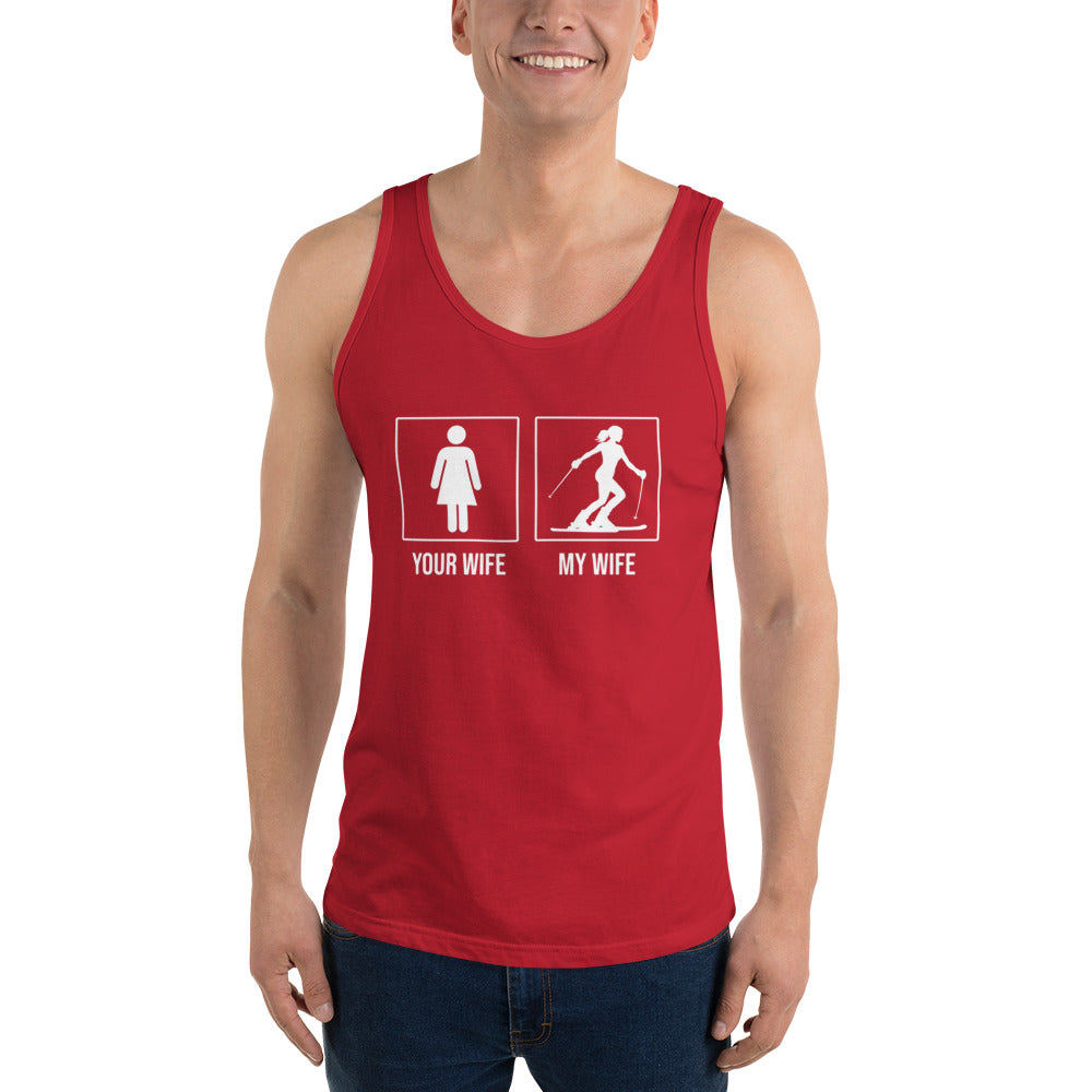 Your Wife/My Wife (Skiing) Men's Tank Top