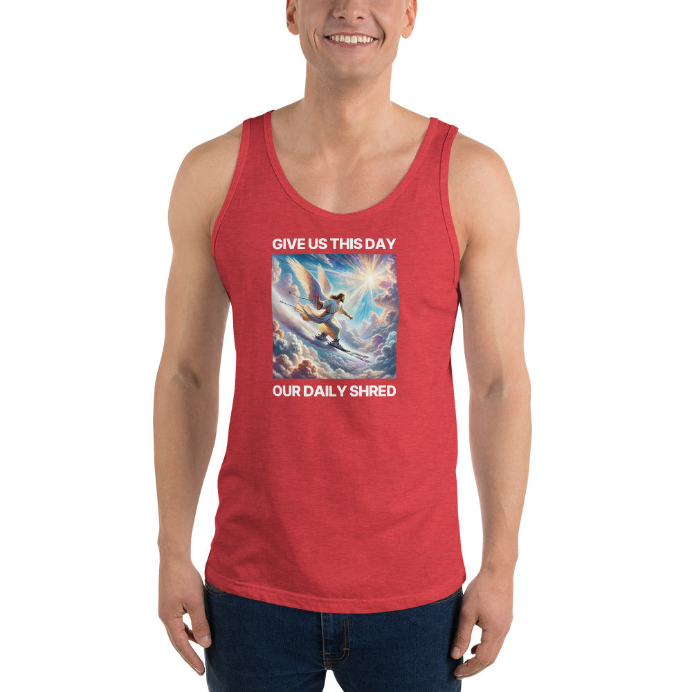 Give Us This Day Our Daily Shred (Skiing) Men's Tank Top