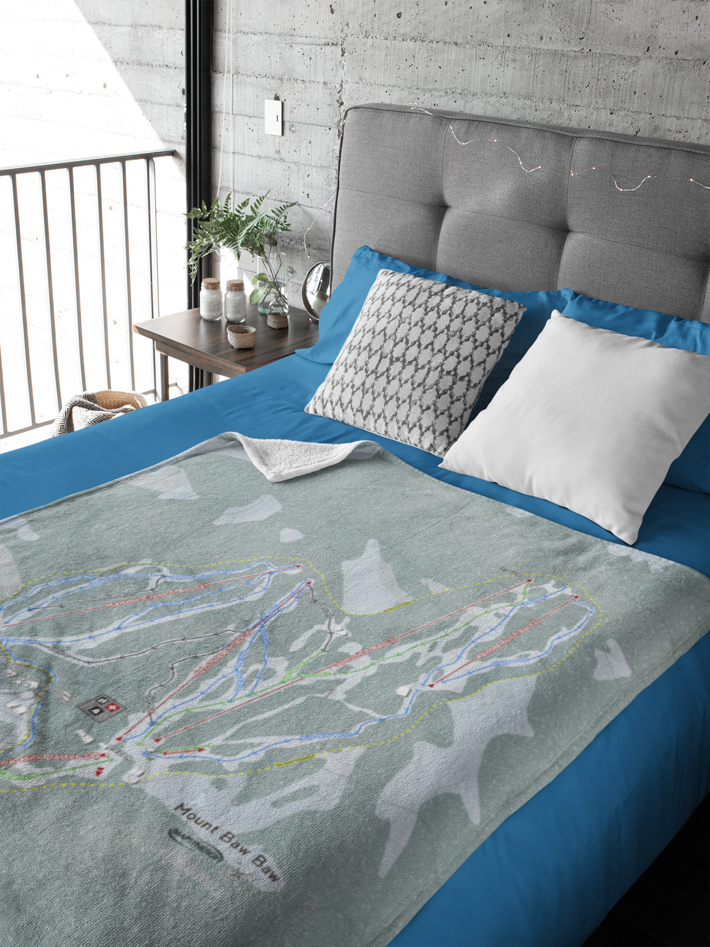 Mount Baw Baw, Australia Ski Resort Map XL Blanket