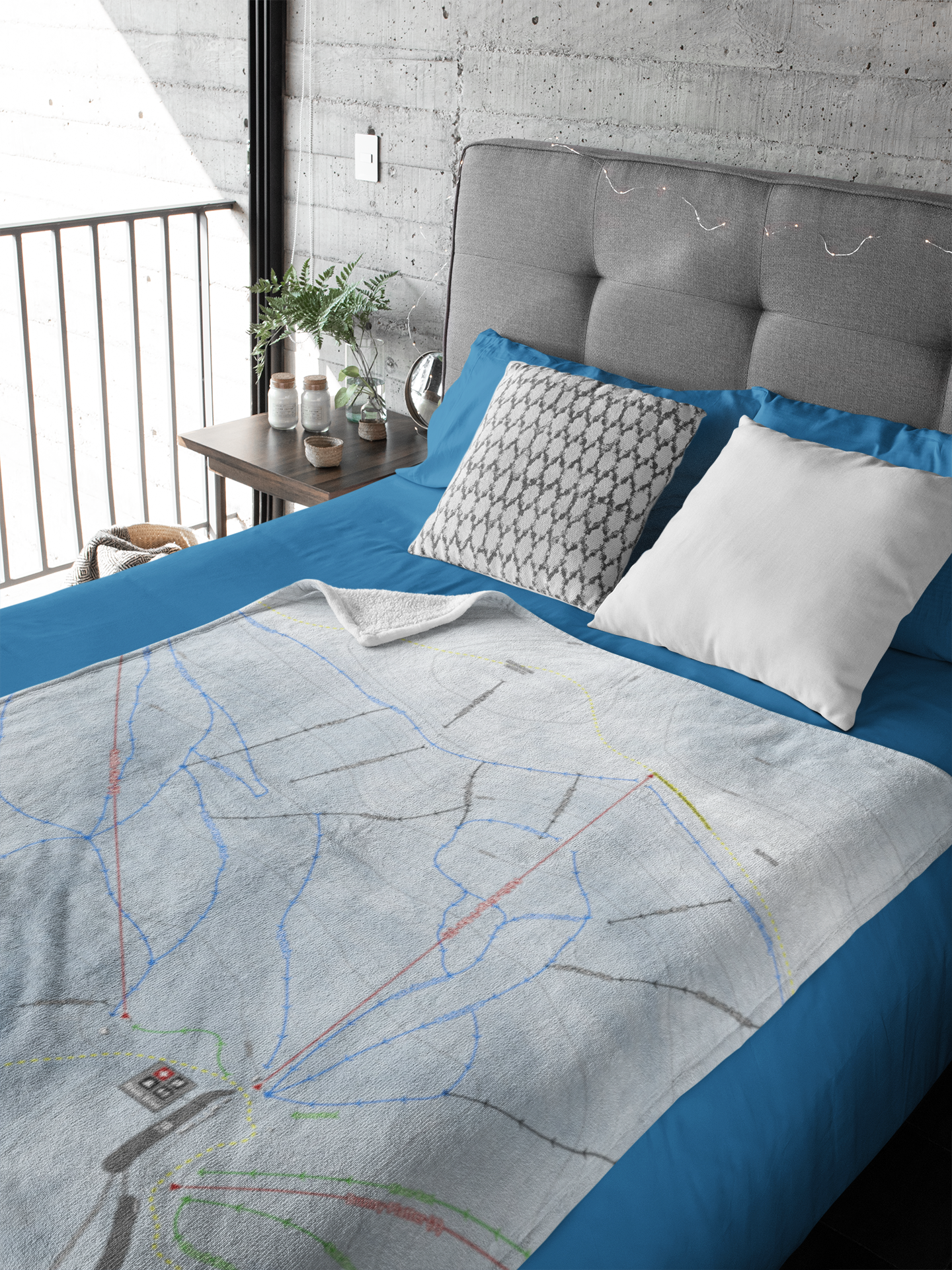 Mt Dobson, New Zealand Ski Resort Map XL Blanket