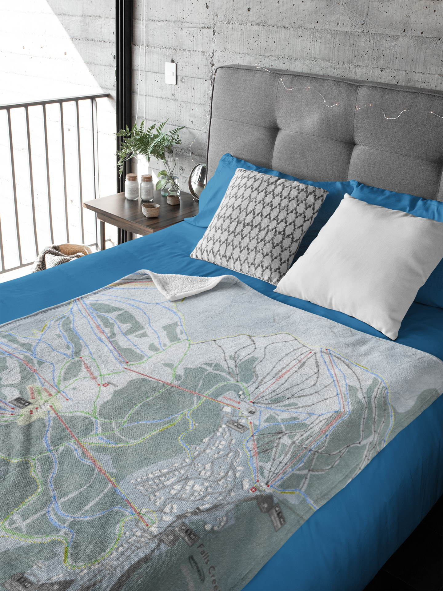Falls Creek, Australia Ski Resort Map XL Blanket