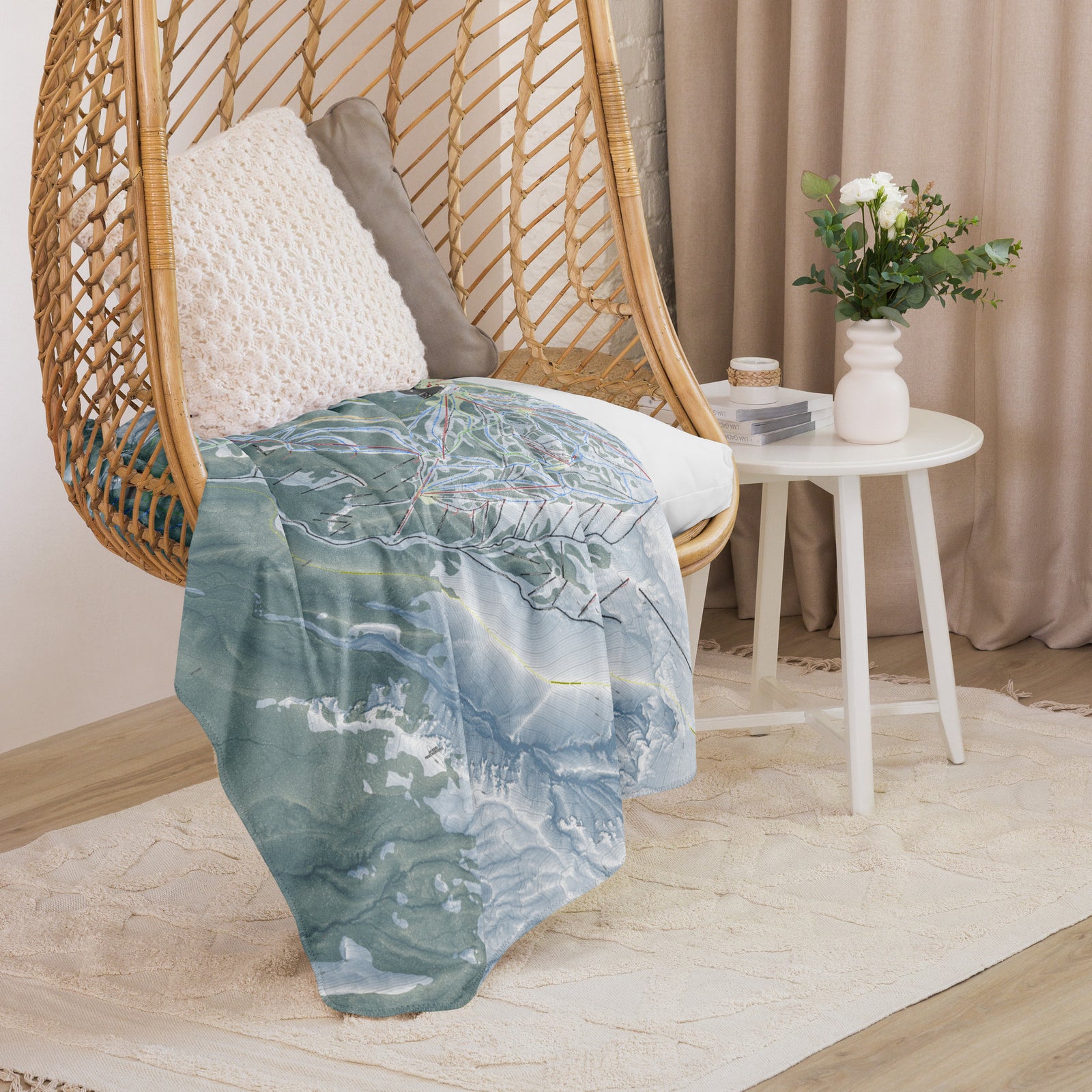 Mt Hood Meadows, Oregon Ski Resort Map Blanket