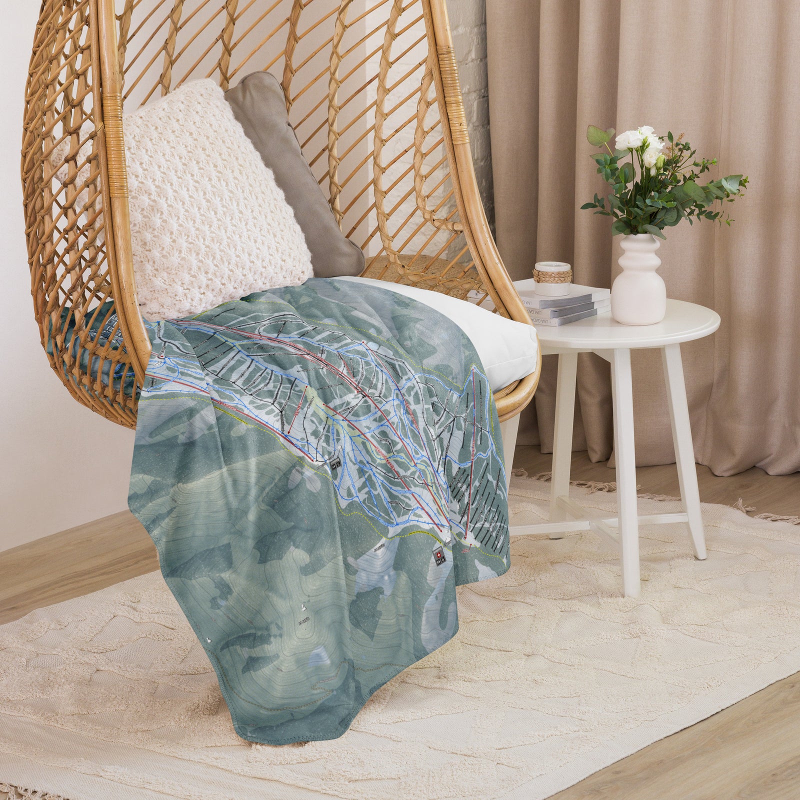 Aspen Mountain, Colorado Ski Resort Map Blanket