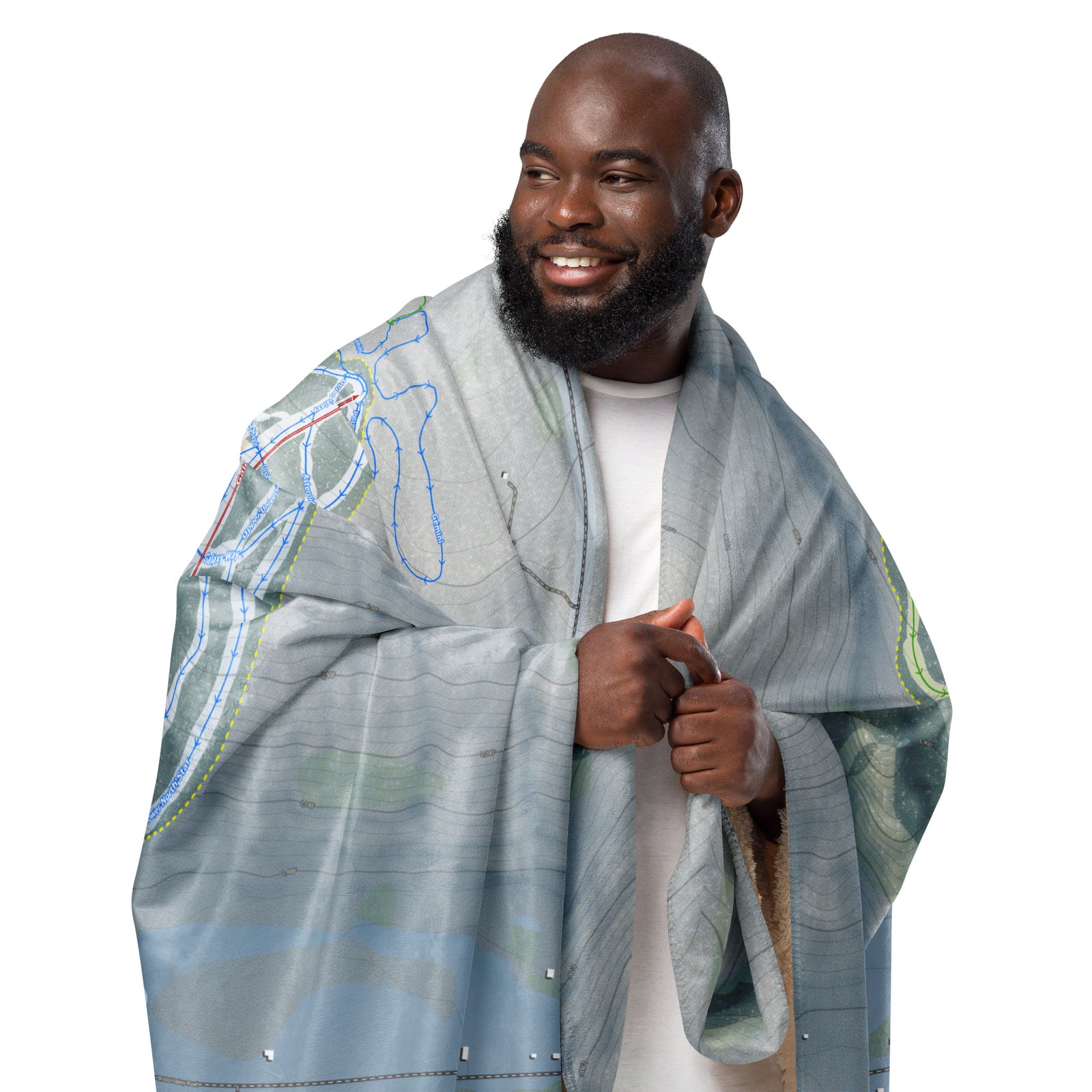 BRISTOL MOUNTAIN, NEW YORK SKI RESORT MAP BLANKET