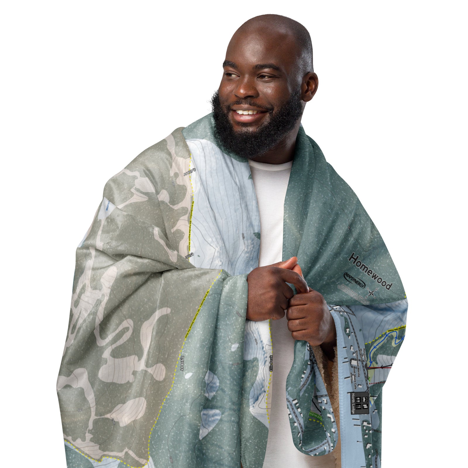 Homewood, California Ski Resort Map Blanket