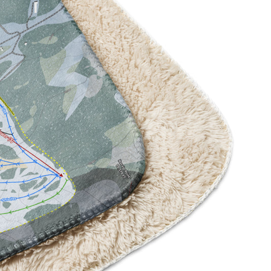 Brian Head, Utah Ski Resort Map blanket - Powderaddicts