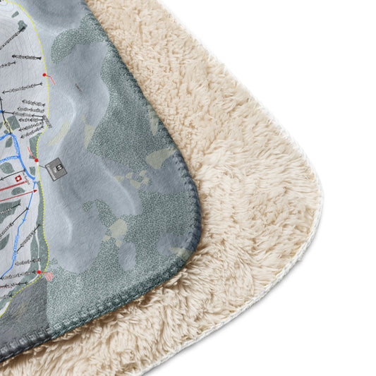 Wolf Creek, Colorado Ski Resort Map blanket - Powderaddicts