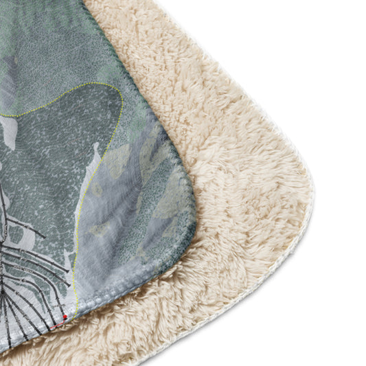 Aspen Highlands, Colorado Ski Resort Map blanket - Powderaddicts