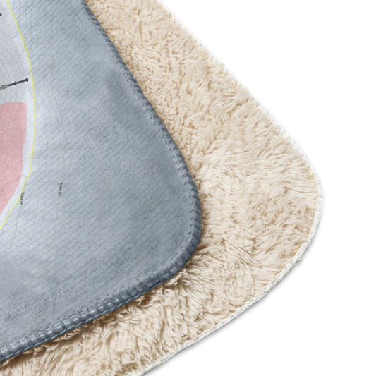 Alyeska, Alaska Ski Resort Map Blanket - Powderaddicts