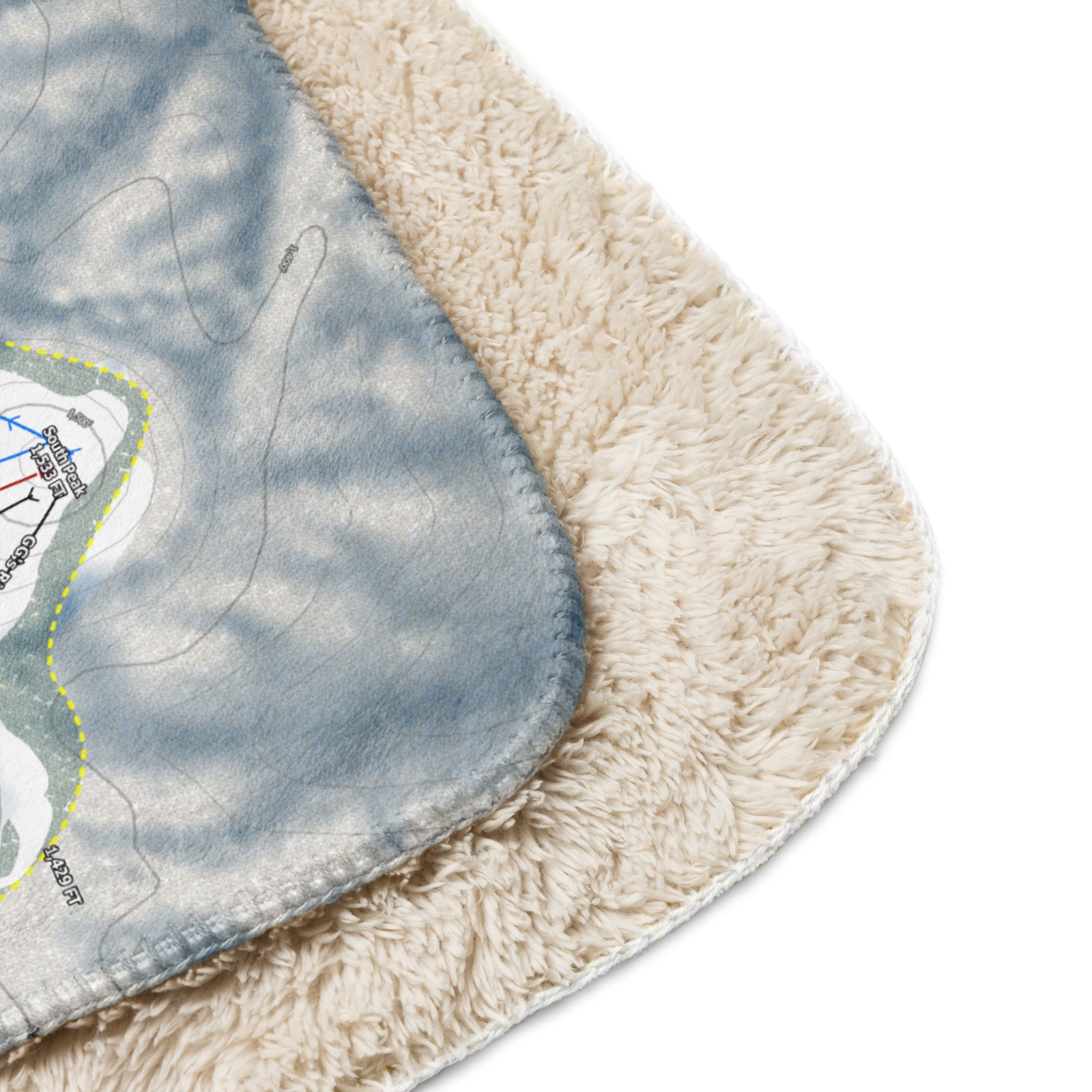 Caberfae Peaks, Michigan Ski Resort Map Blanket