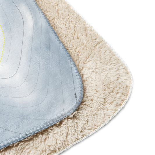 Sitzmark, Washington Ski Resort Map Blanket - Powderaddicts