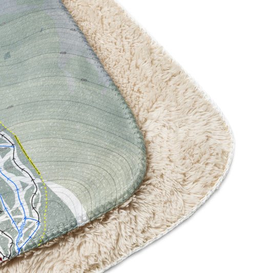 Pico Mountain, Vermont Ski resort Map Blanket - Powderaddicts
