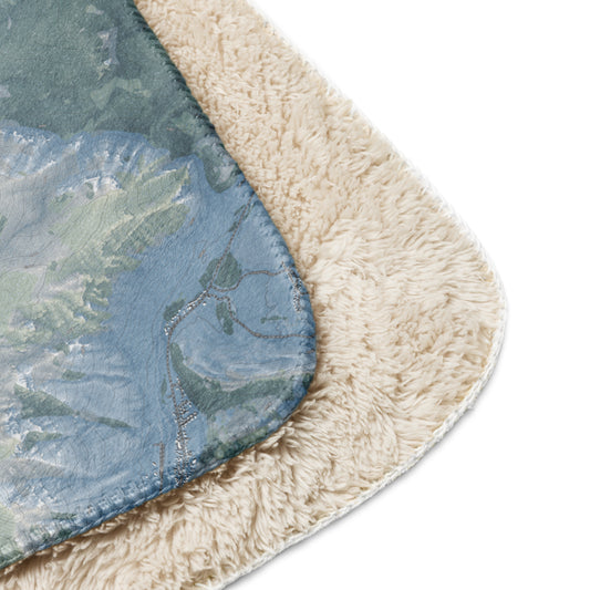 Vail, Colorado Ski Resort Map Blanket - Powderaddicts